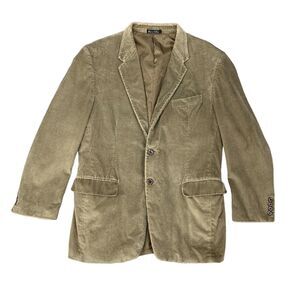 Calvin America Corduroy Blazer Mens 40 Brown Cotton 2 Button Notch Sport Coat